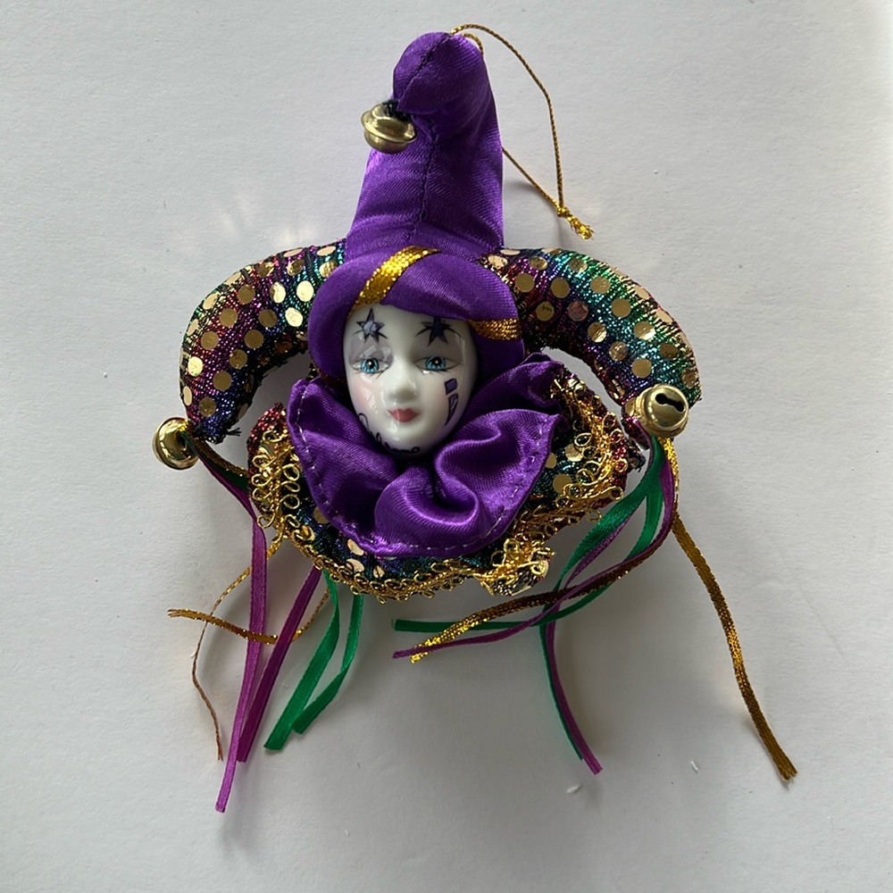 Jester Clown New Orleans Ornament